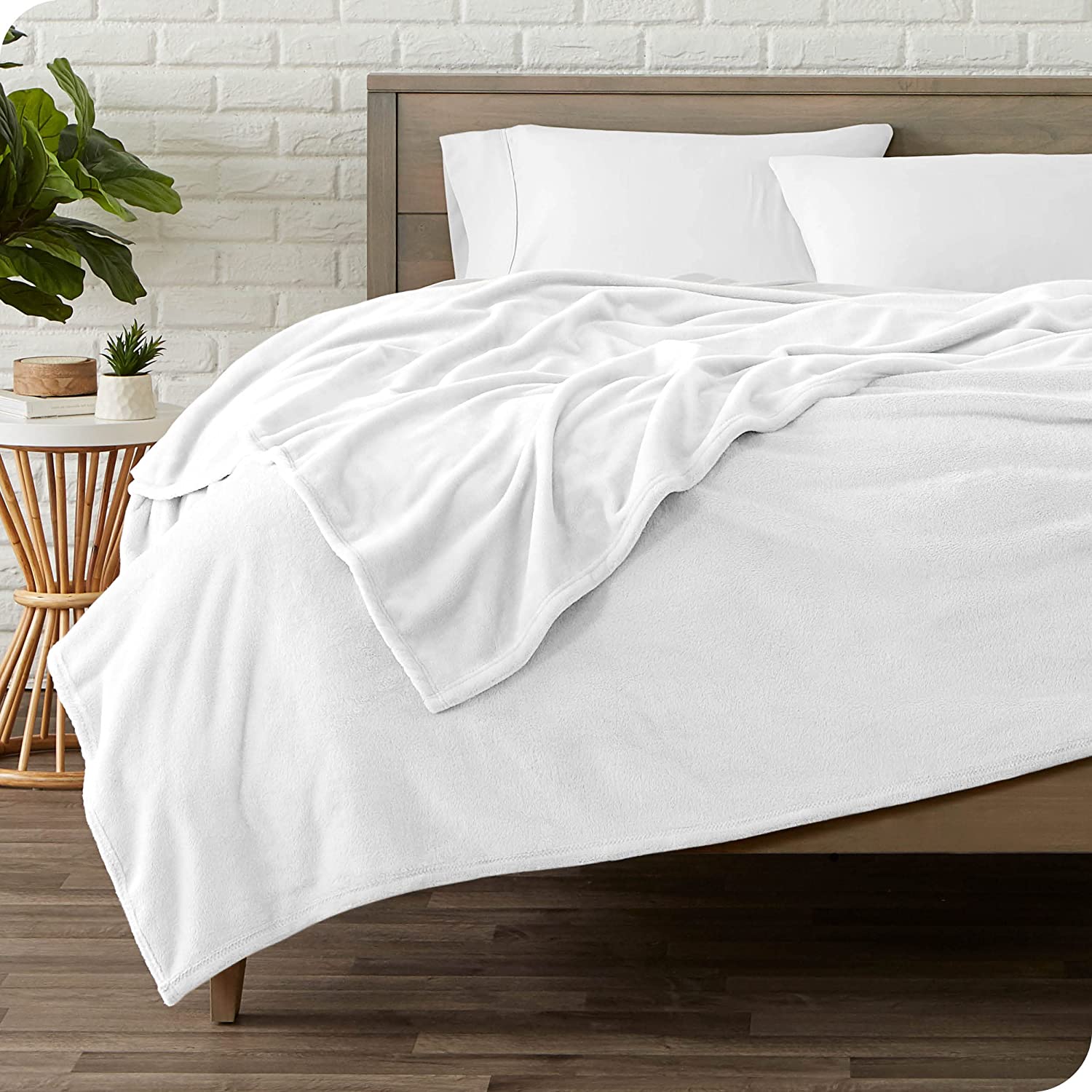 Κουβέρτα Fleece – Υπέρδιπλη 240x260cm – Λευκή
