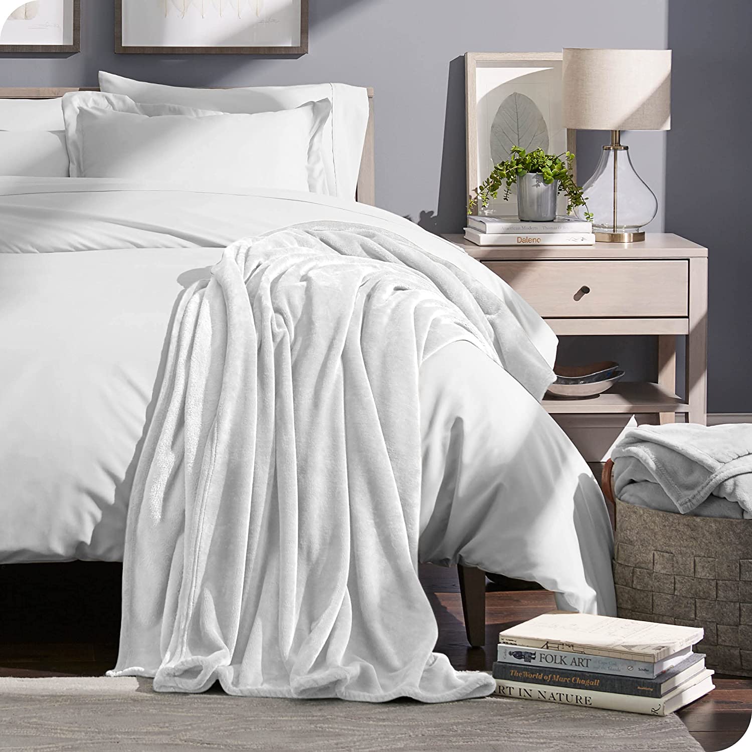 Κουβέρτα Fleece – Υπέρδιπλη 240x260cm – Λευκή
