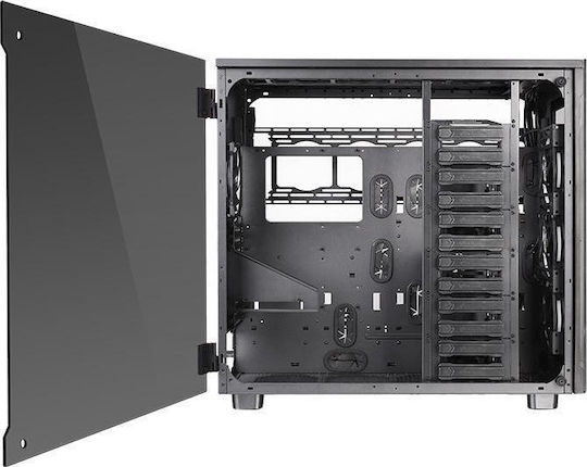 Thermaltake View 91 Tempered Glass RGB Edition Gaming Ultra Tower Κουτί Υπολογιστή με Πλαϊνό Παράθυρο Μαύρο