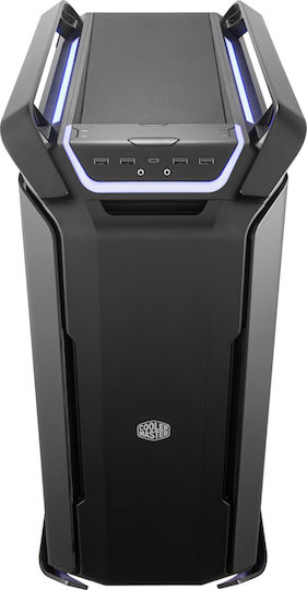 CoolerMaster Cosmos C700P Gaming Full Tower Κουτί Υπολογιστή με Πλαϊνό Παράθυρο και RGB Φωτισμό Μαύρο