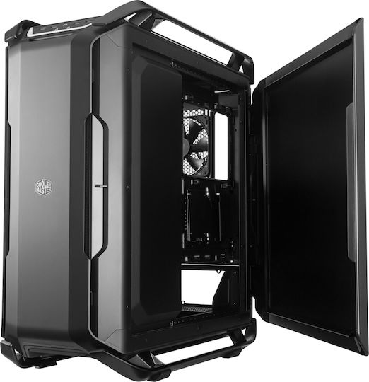 CoolerMaster Cosmos C700P Gaming Full Tower Κουτί Υπολογιστή με Πλαϊνό Παράθυρο και RGB Φωτισμό Μαύρο