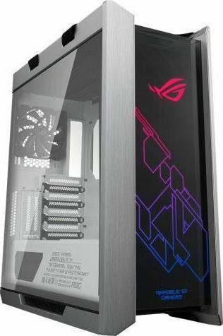 Asus ROG Strix Helios Gaming Midi Tower Κουτί Υπολογιστή με Πλαϊνό Παράθυρο και RGB Φωτισμό White Edition