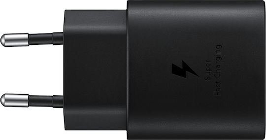 Samsung Φορτιστής Χωρίς Καλώδιο με Θύρα USB-C 25W Power Delivery Μαύρος (EP-TA800N Bulk)