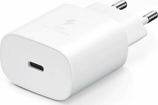 Samsung Φορτιστής Χωρίς Καλώδιο με Θύρα USB-C 25W Power Delivery Μαύρος (EP-TA800N Bulk)