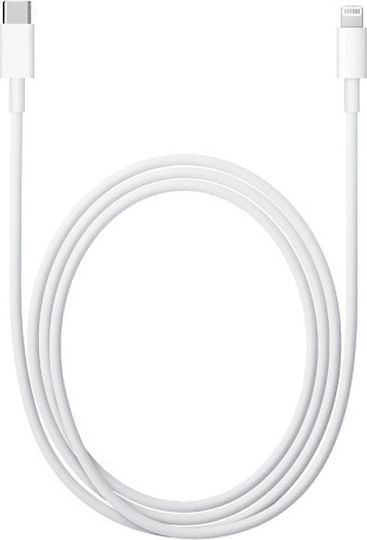 Apple USB-C to Lightning Cable Λευκό 1m (MX0K2ZM/A)