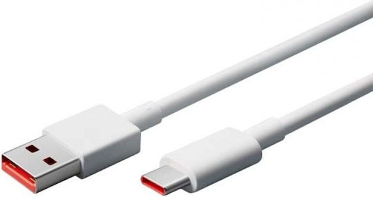 Xiaomi USB 2.0 Cable USB-C male - USB-A 120W PD Λευκό 1m BHR6032GL Bulk