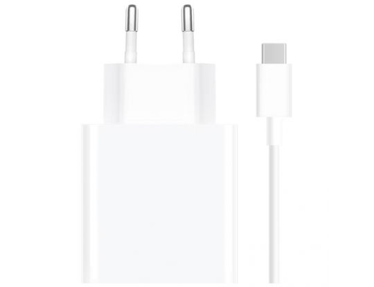 Xiaomi Φορτιστής με Θύρα USB-A και Καλώδιο USB-C 67W Power Delivery Λευκός (HyperCharge Combo BHR9465EU)