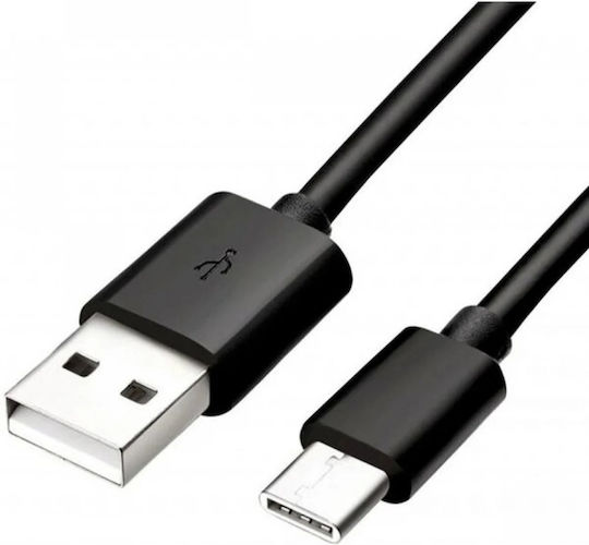 Samsung USB 2.0 Cable USB-C male - USB-A Μαύρο 1.5m EP-DG970BBE Bulk