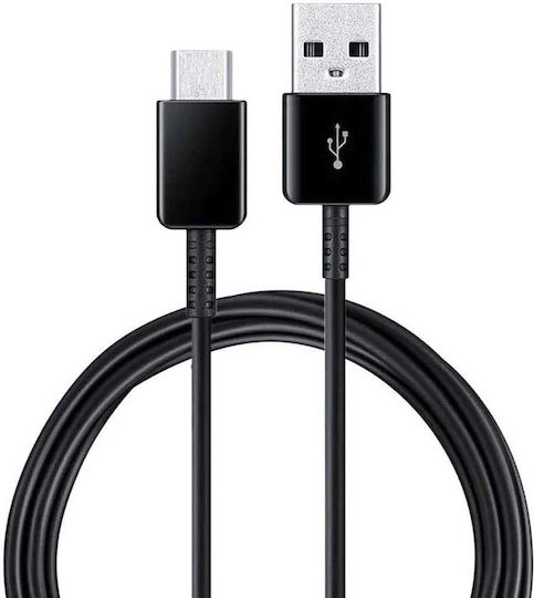 Samsung USB 2.0 Cable USB-C male - USB-A Μαύρο 1.5m EP-DG970BBE Bulk