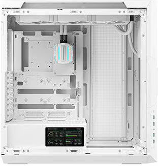 Deepcool Genome III Gaming Full Tower Κουτί Υπολογιστή με Πλαϊνό Παράθυρο και RGB Φωτισμό Λευκό