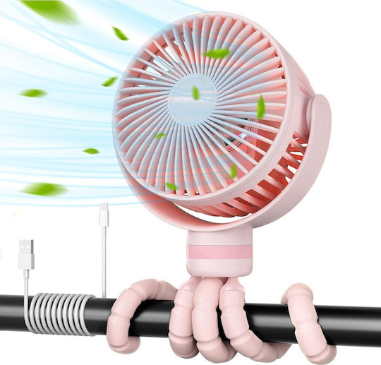 Momcozy Ανεμιστηράκι USB Χωρίς Πτερύγια Μωβ PF001-PU10BA-A