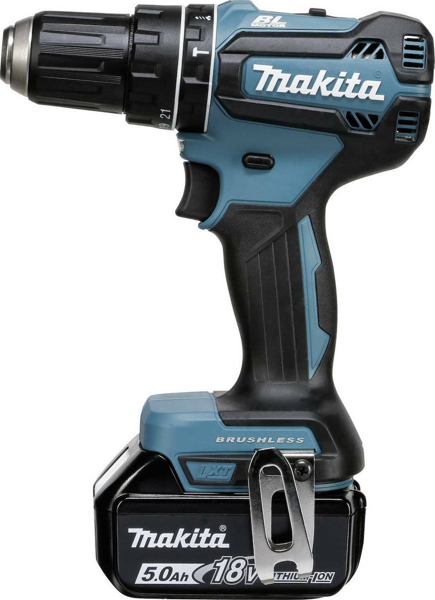 Κρουστικό δραπανοκατσάβιδο Makita Μπαταρίας 18V 2x5Ah