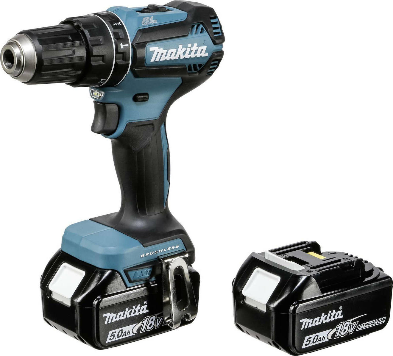 Κρουστικό δραπανοκατσάβιδο Makita Μπαταρίας 18V 2x5Ah