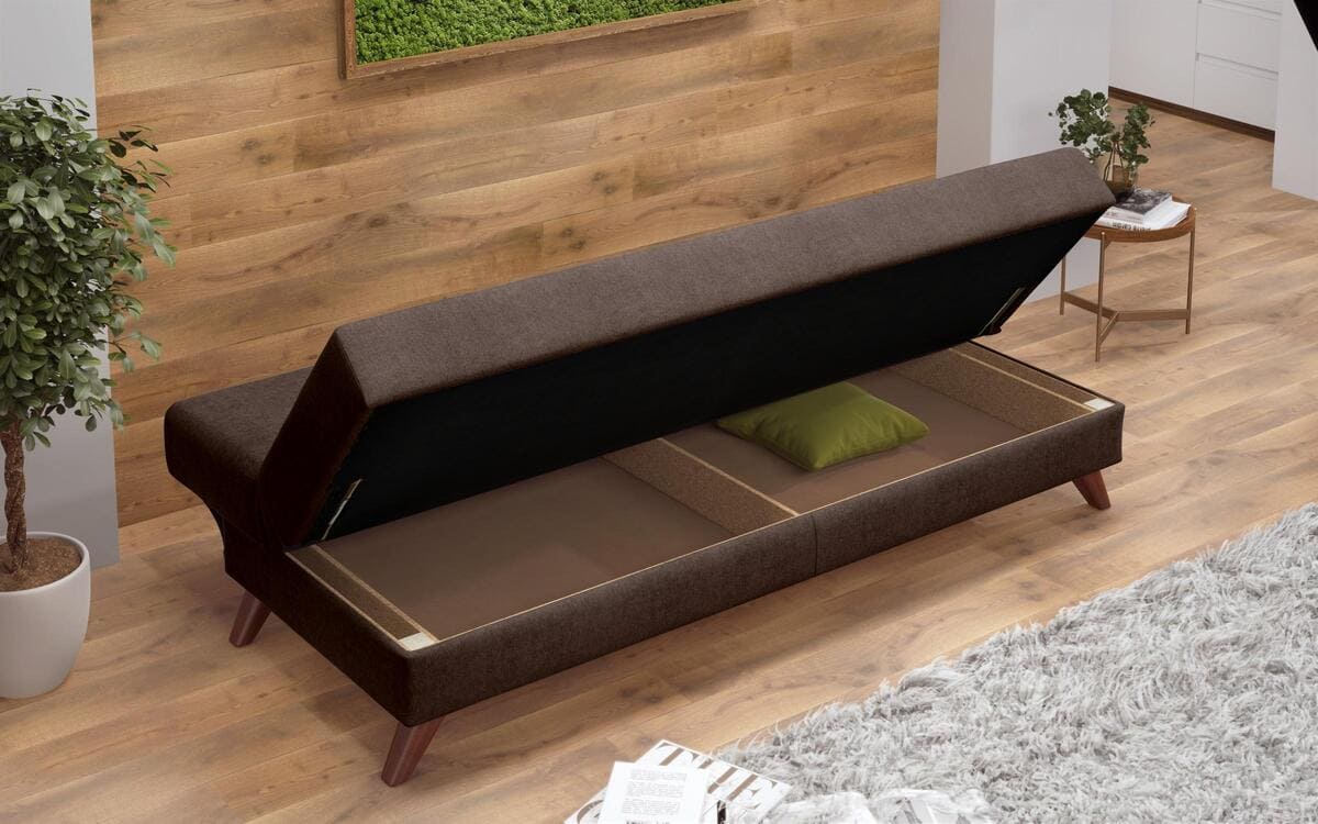 saketi italy - three-seater sofa/bed brenda