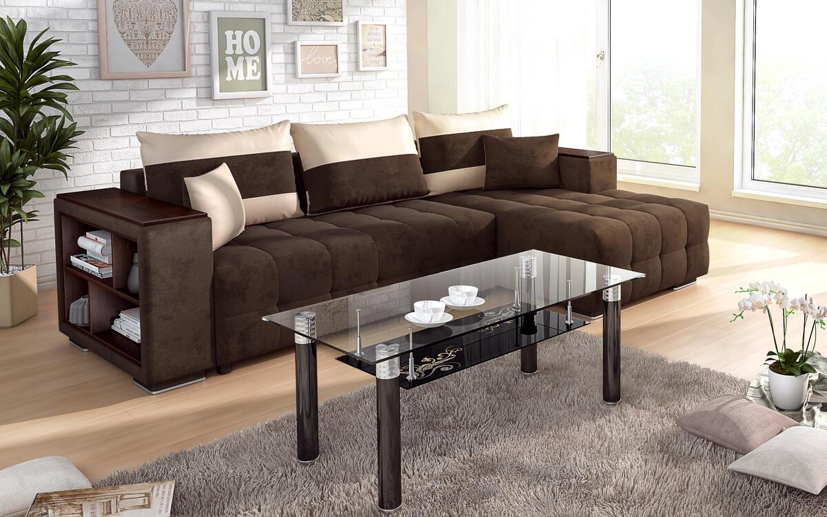 saketi italy - glass coffee table lili