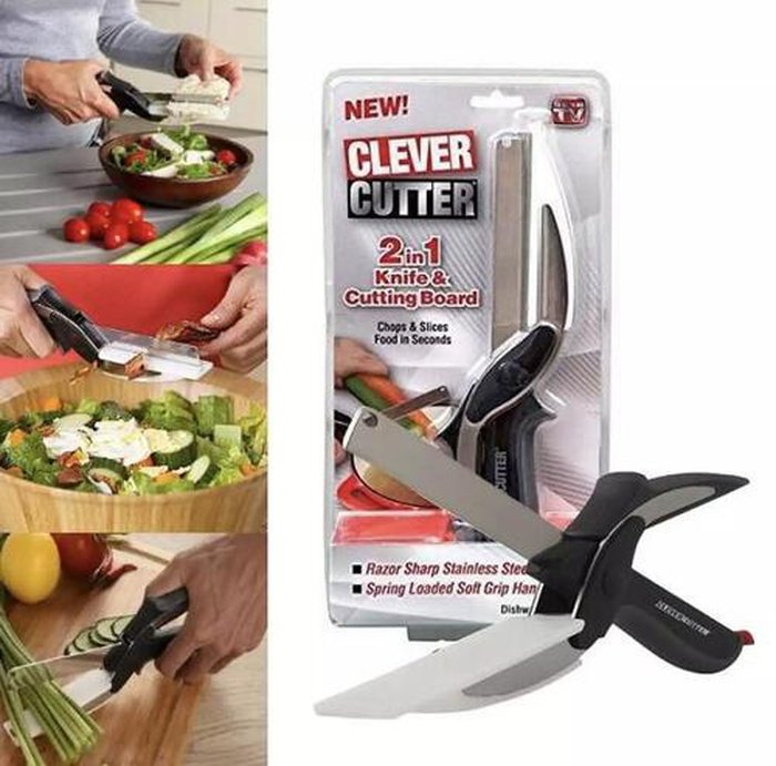 saketi italy - smart kitchen knife 2 in 1 with cutting base