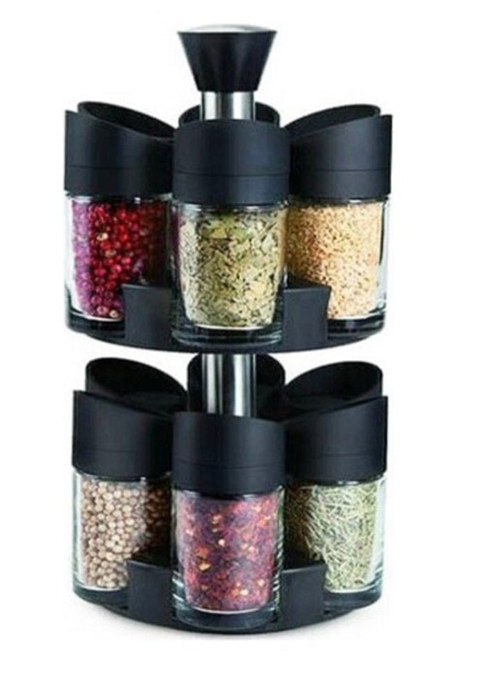saketi italy - rotating spice holder 12 places with base