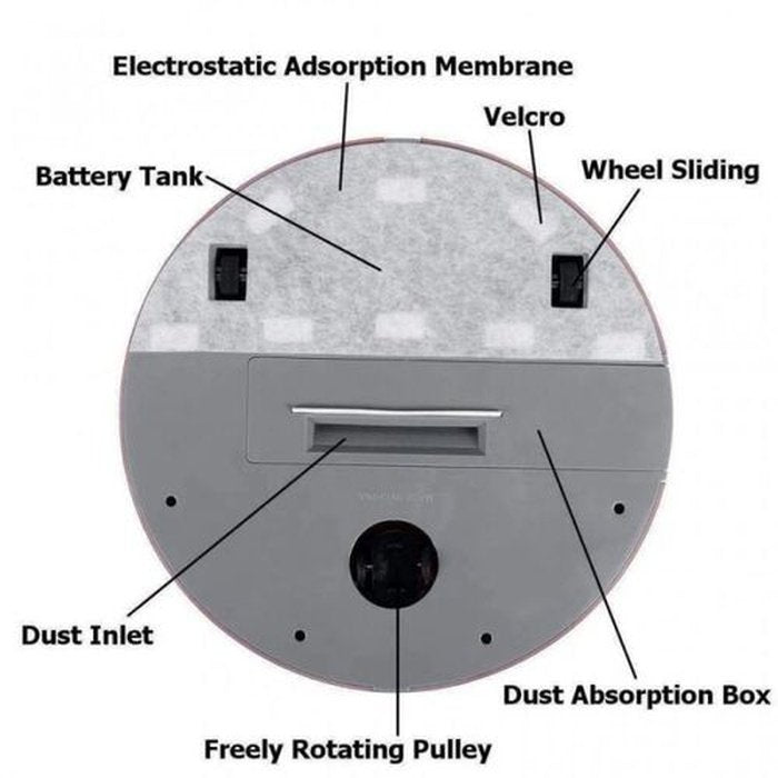 saketi italy - rechargeable robot vacuum cleaner
