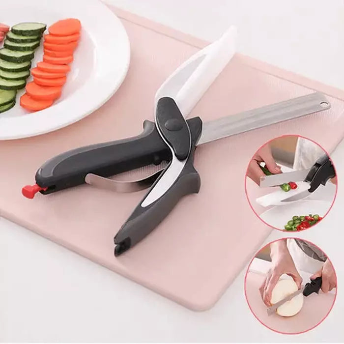 saketi italy - smart kitchen knife 2 in 1 with cutting base