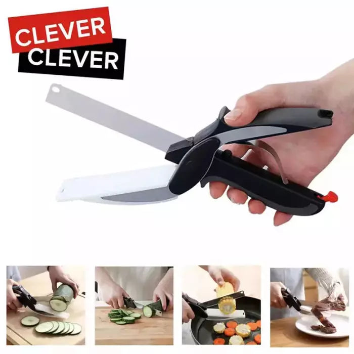 saketi italy - smart kitchen knife 2 in 1 with cutting base