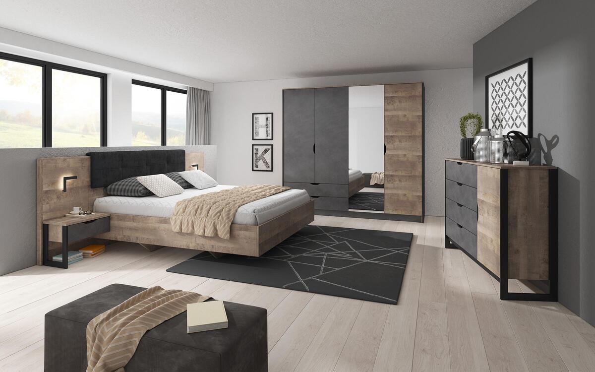 saketi italy - double bed and two bedside tables eldenor