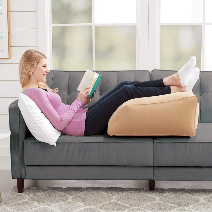 saketi italy - inflatable foot rest cushion with pump