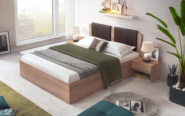 saketi italy - double bed and two bedside tables twix